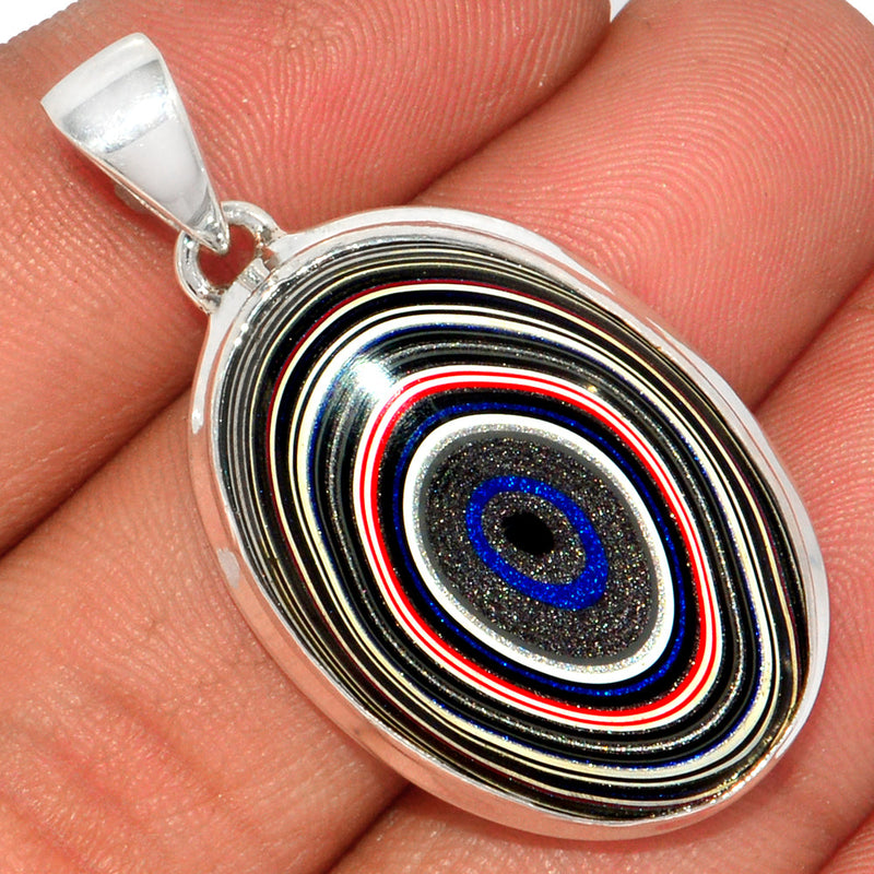 1.6" Fordite Detroit Agate Pendants - FDAP251