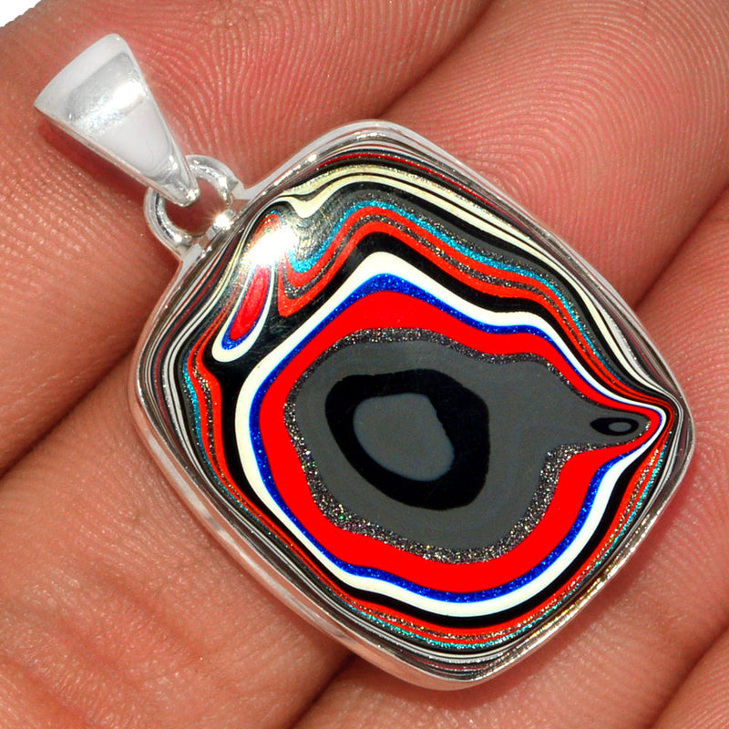 1.5" Fordite Detroit Agate Pendants - FDAP267