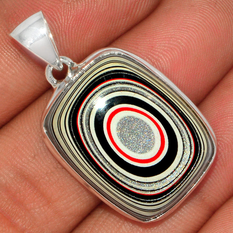 1.5" Fordite Detroit Agate Pendants - FDAP273