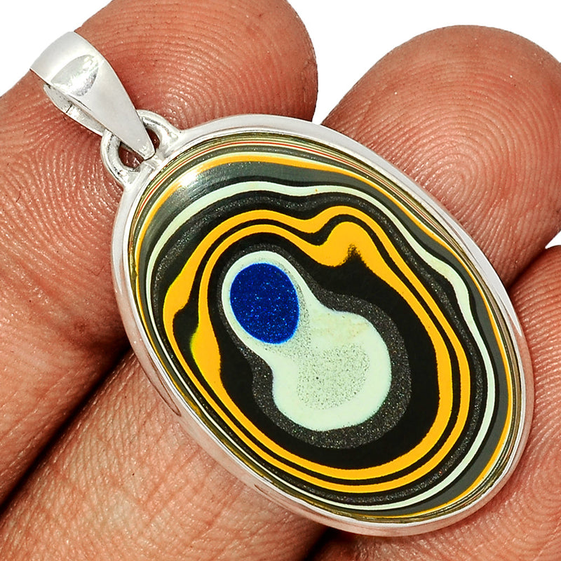 1.7" Fordite Detroit Agate Pendants - FDAP287