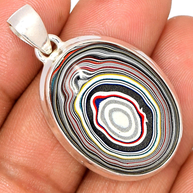 1.5" Fordite Detroit Agate Pendants - FDAP365