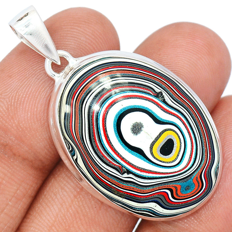 1.7" Fordite Detroite Agate Pendants - FDAP451