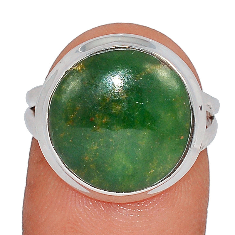 Fuchsite Cabochon Ring - FKCR4