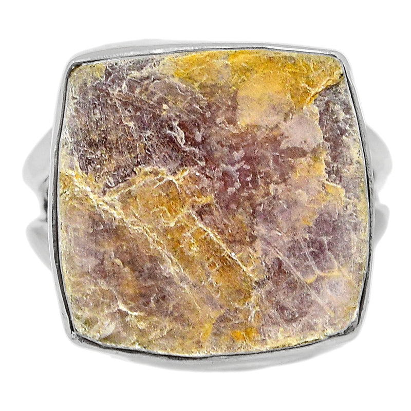 Flashy Lepidolite Mica Ring - FLMR11