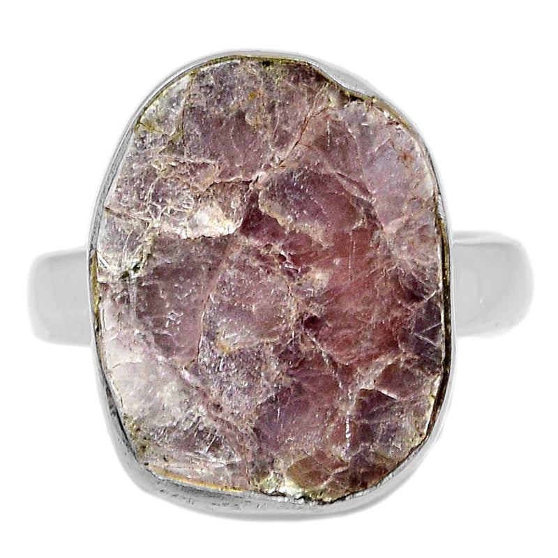Flashy Lepidolite Mica Ring - FLMR12