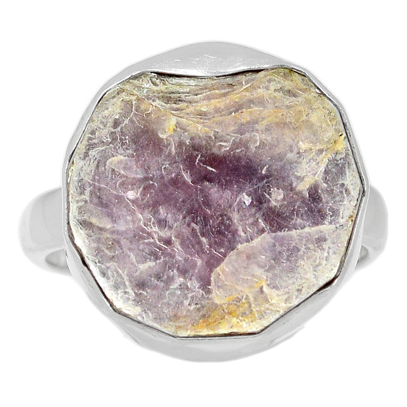 Flashy Lepidolite Mica Ring - FLMR23