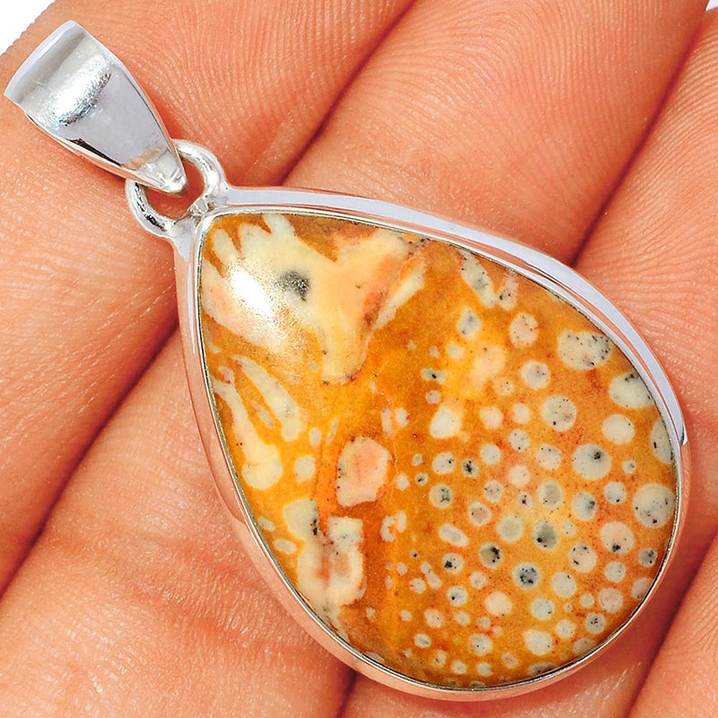 1.7" Deer Fawn Jasper Pendants - FNJP27