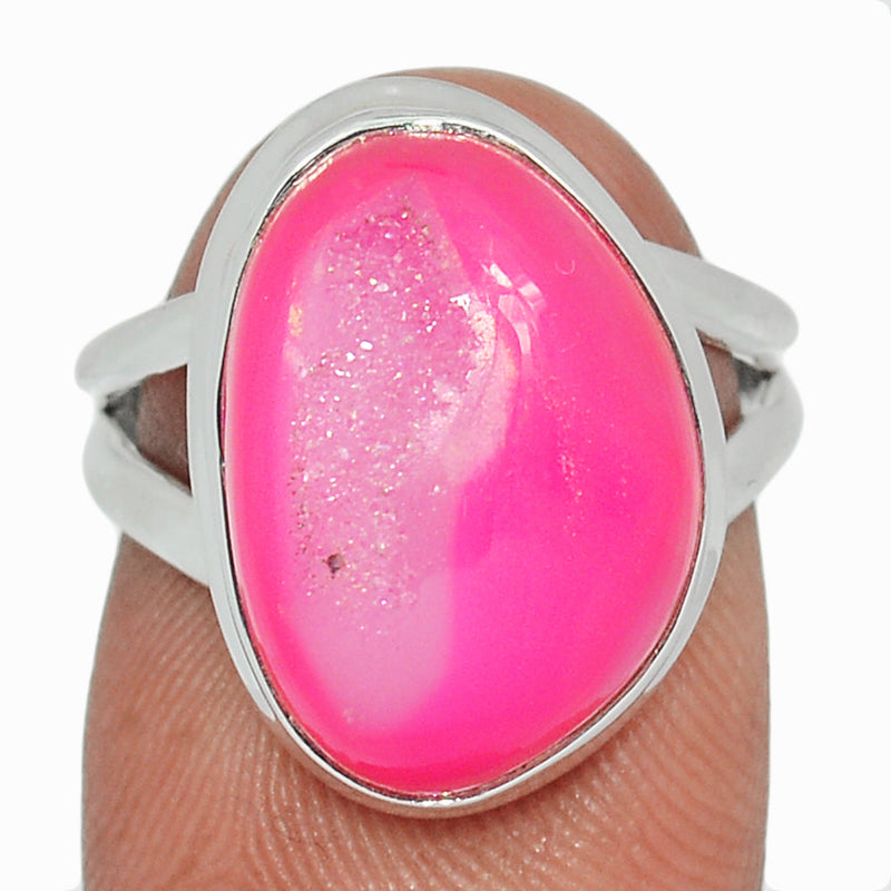 Fleence Pink Aura Druzy Ring - FPDR156
