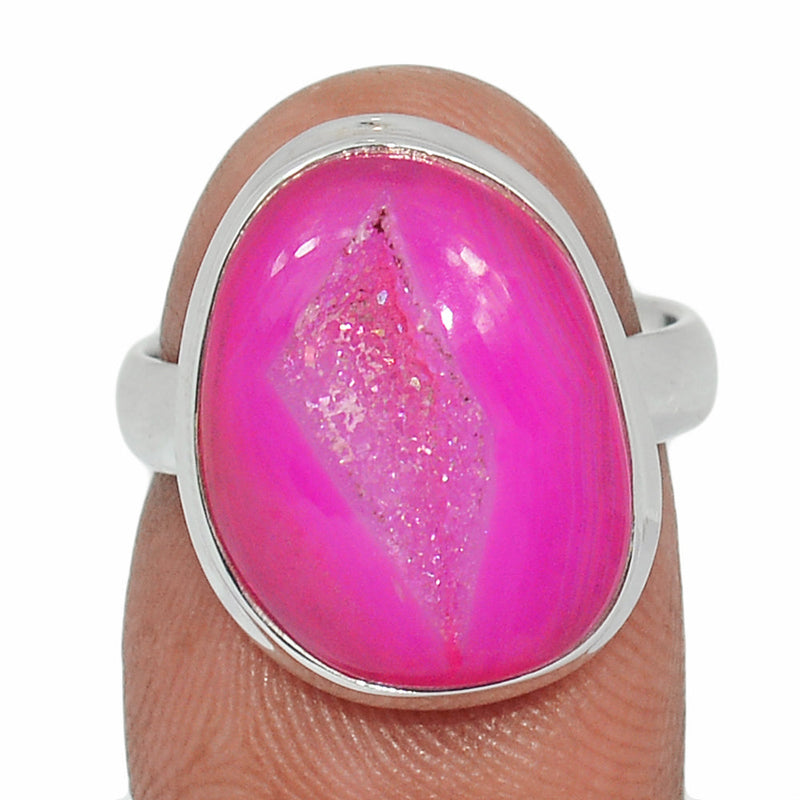 Fleence Pink Aura Druzy Ring - FPDR165