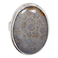 Indonesian Fossil Coral Ring - FSCR214