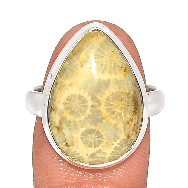 Indonesian Fossil Coral Ring - FSCR336