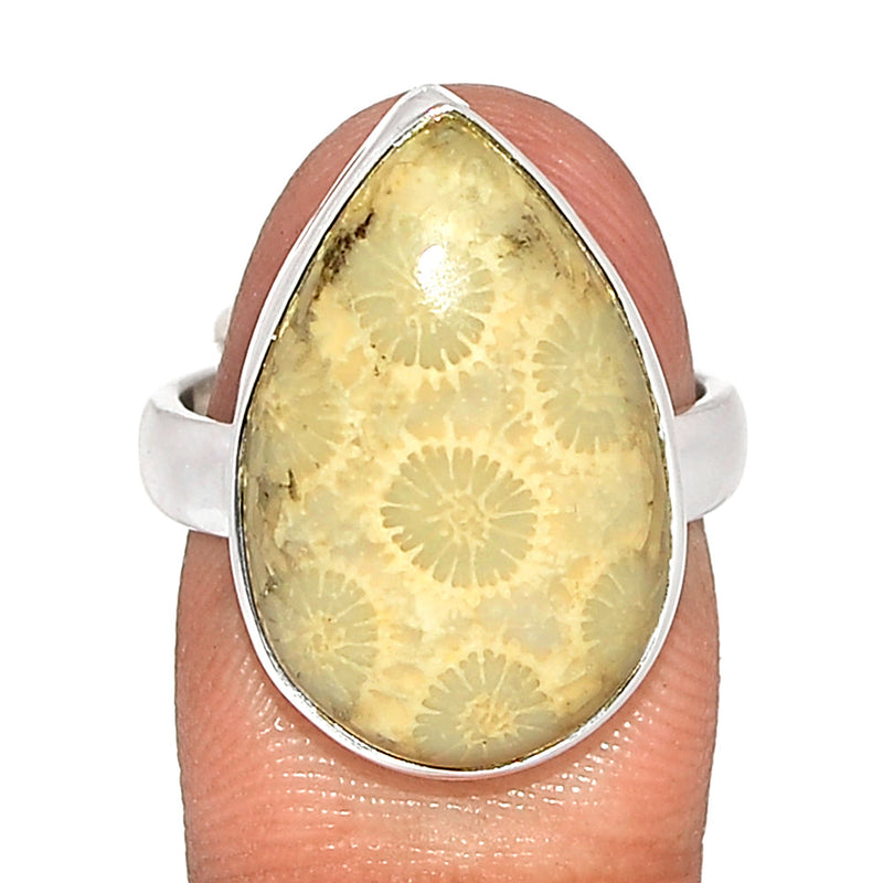 Indonesian Fossil Coral Ring - FSCR339
