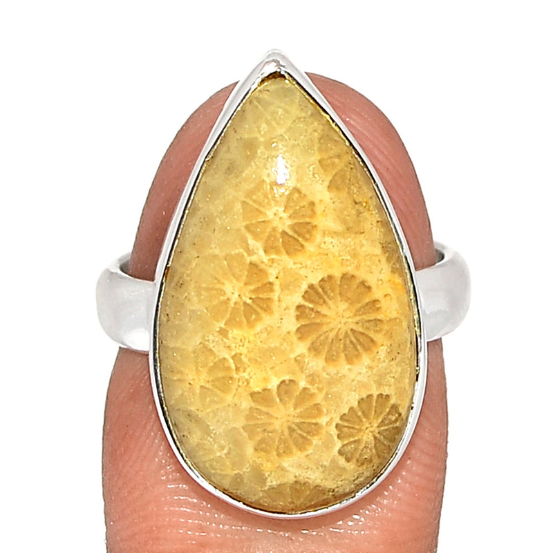 Indonesian Fossil Coral Ring - FSCR340