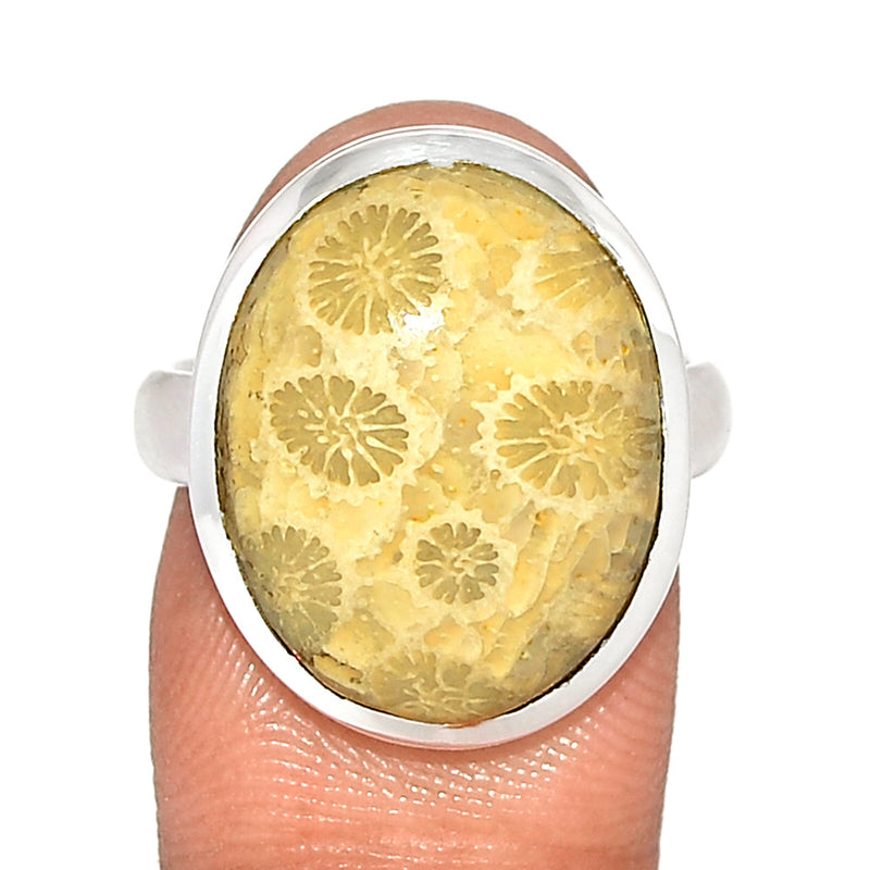 Indonesian Fossil Coral Ring - FSCR342