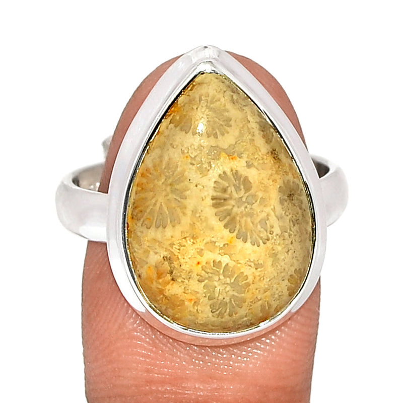 Indonesian Fossil Coral Ring - FSCR343
