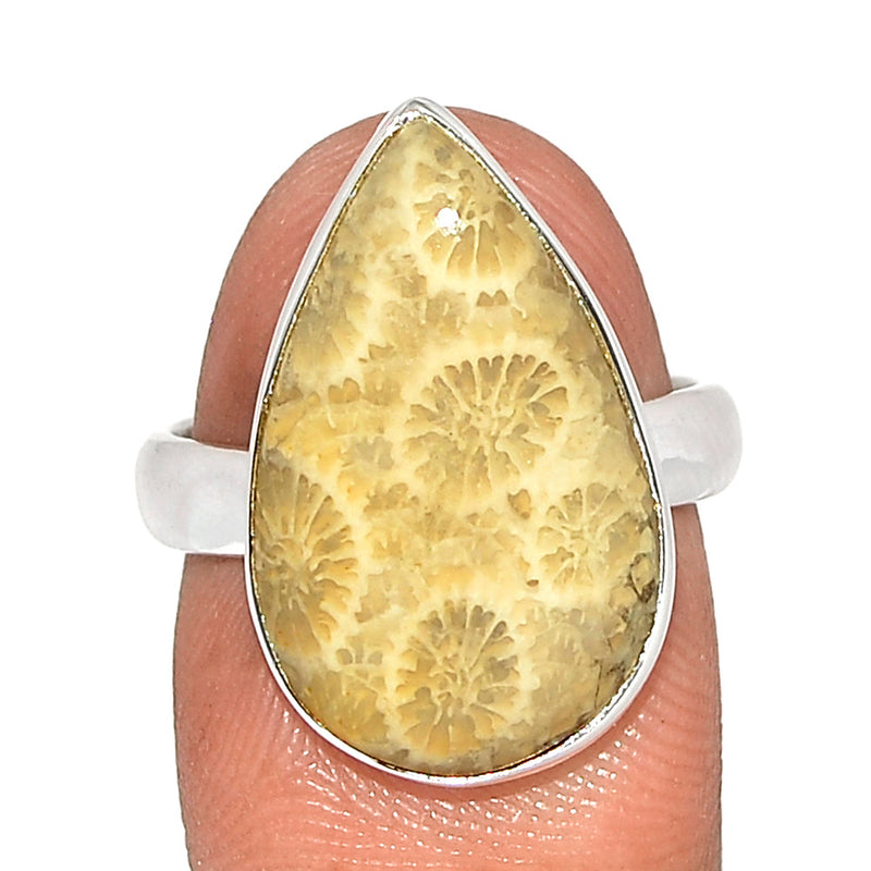 Indonesian Fossil Coral Ring - FSCR347