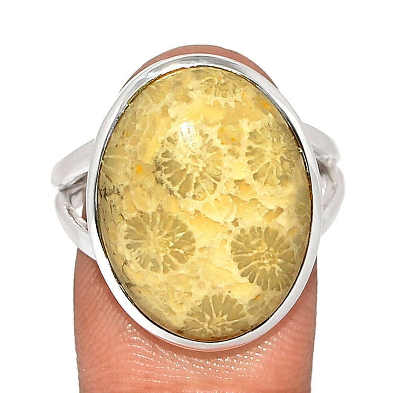 Indonesian Fossil Coral Ring - FSCR354