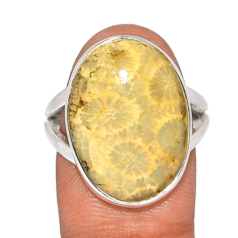 Indonesian Fossil Coral Ring - FSCR359