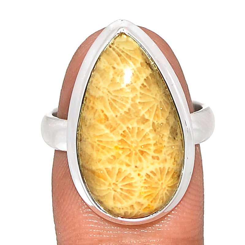 Indonesian Fossil Coral Ring - FSCR361