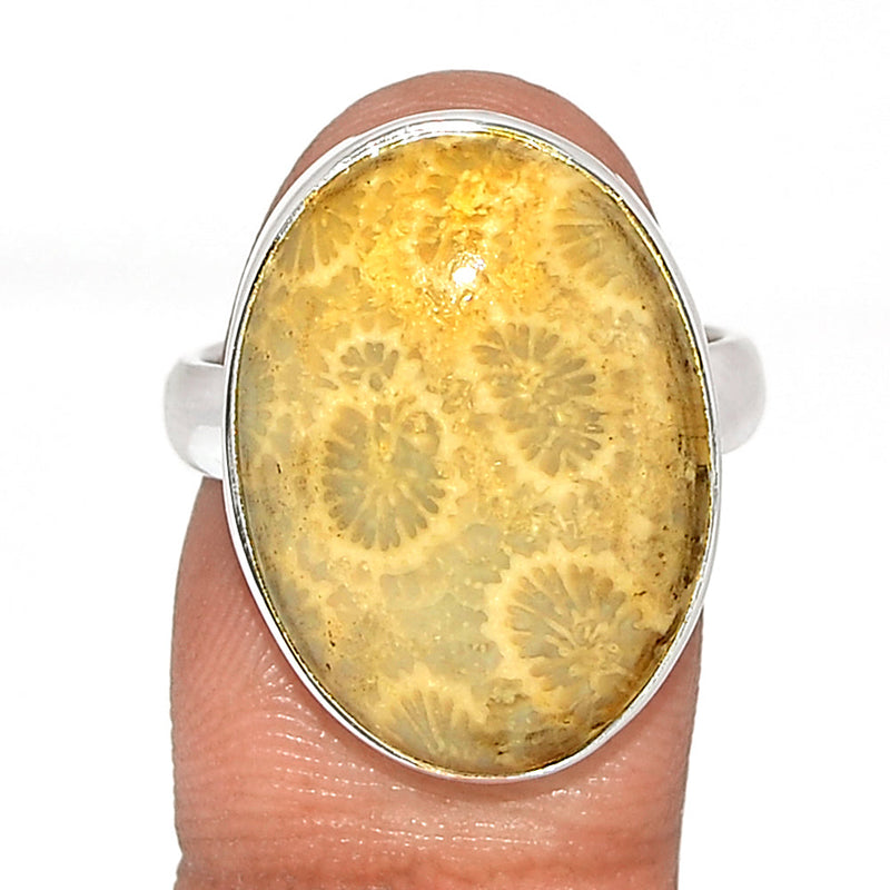 Indonesian Fossil Coral Ring - FSCR363