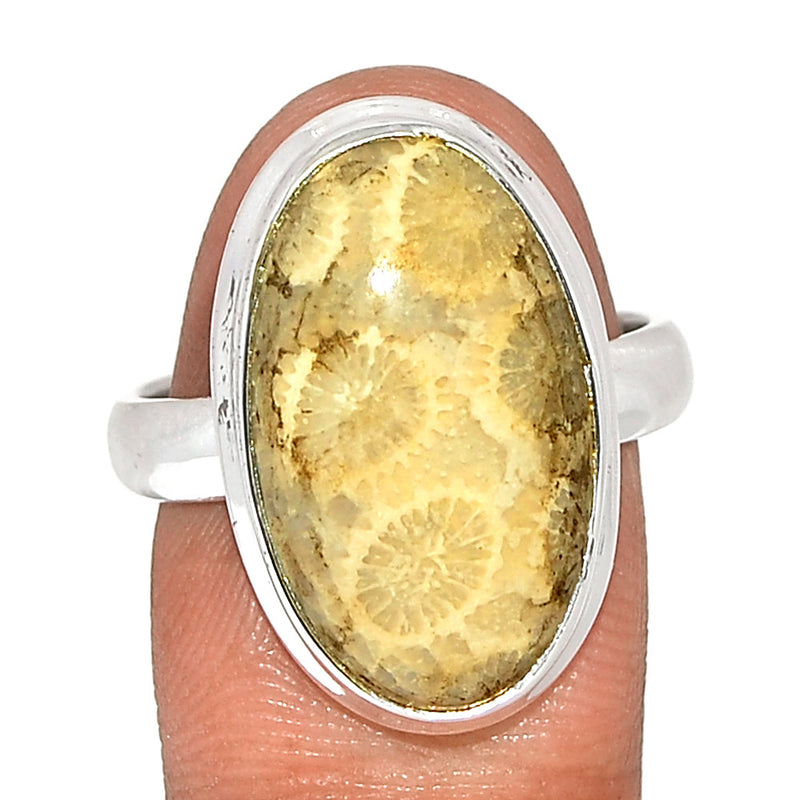 Indonesian Fossil Coral Ring - FSCR368