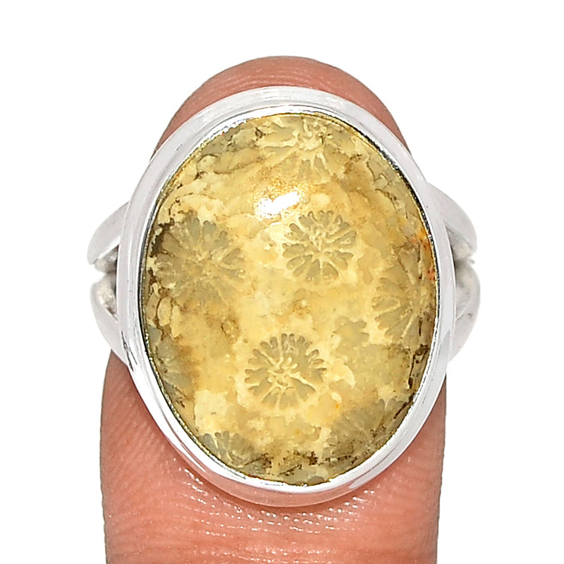 Indonesian Fossil Coral Ring - FSCR369