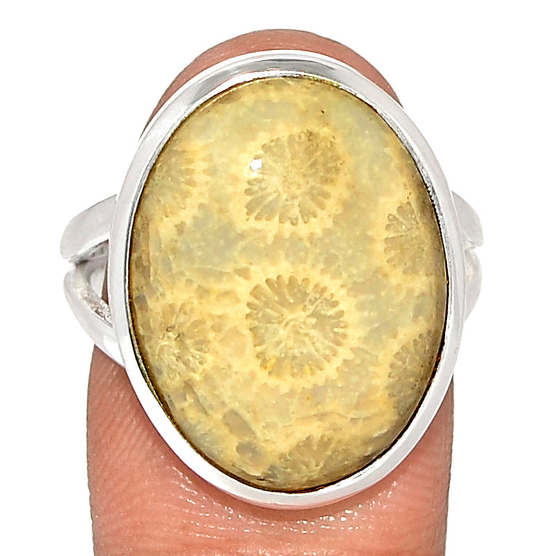Indonesian Fossil Coral Ring - FSCR370