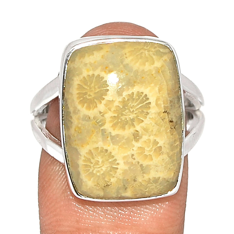 Indonesian Fossil Coral Ring - FSCR373