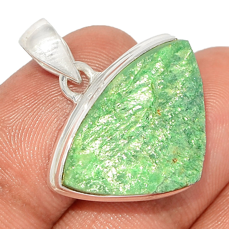 1.1" Fuchsite Green Muscovite Pendants - FUKP298