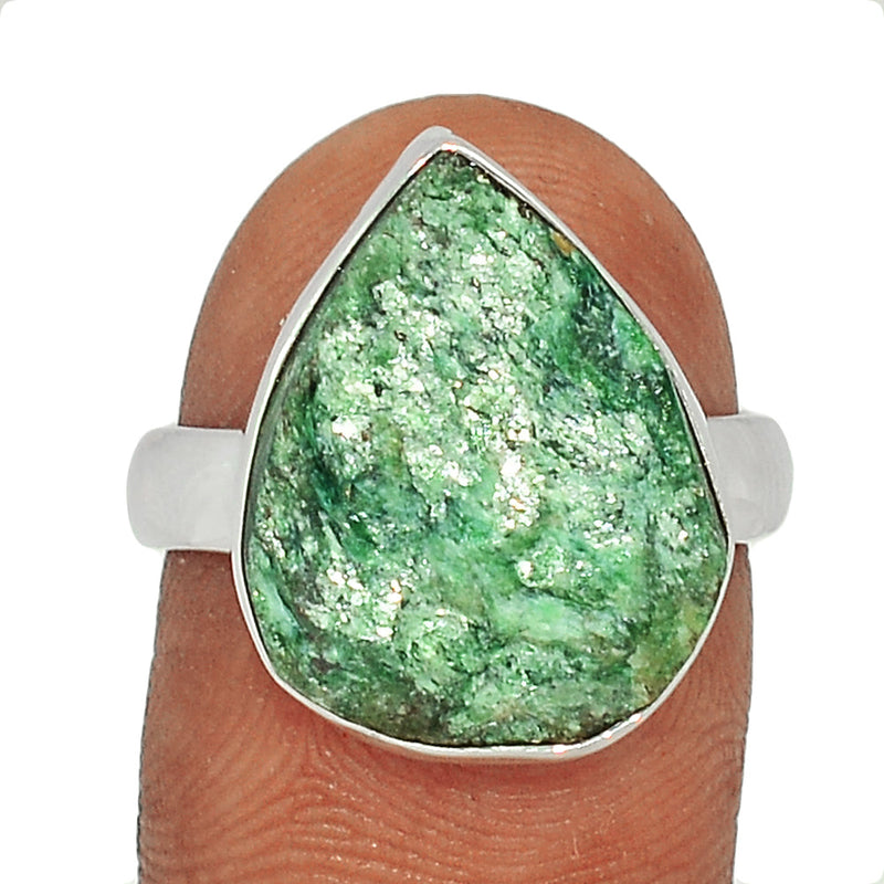 Fuchsite Green Muscovite Ring - FUKR1