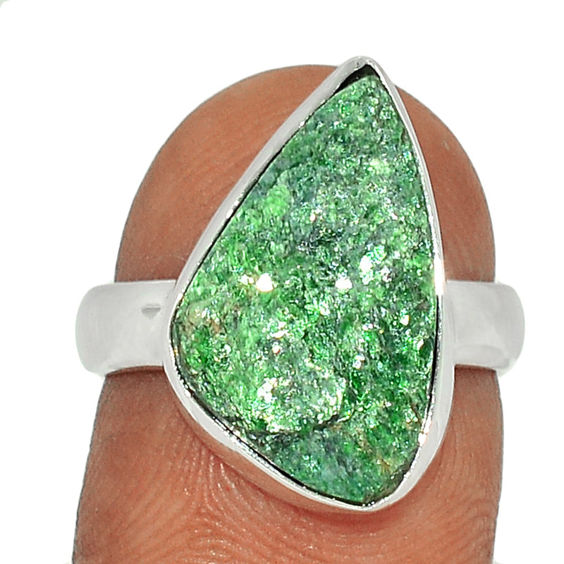 Fuchsite Green Muscovite Ring - FUKR26