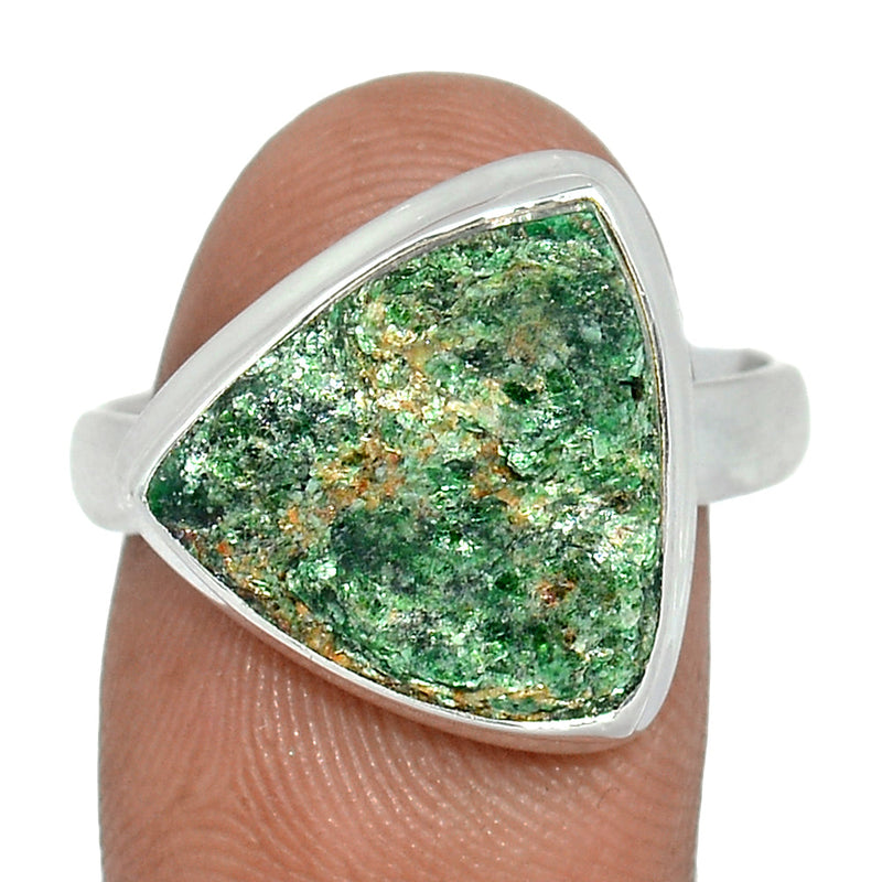 Fuchsite Green Muscovite Ring - FUKR35