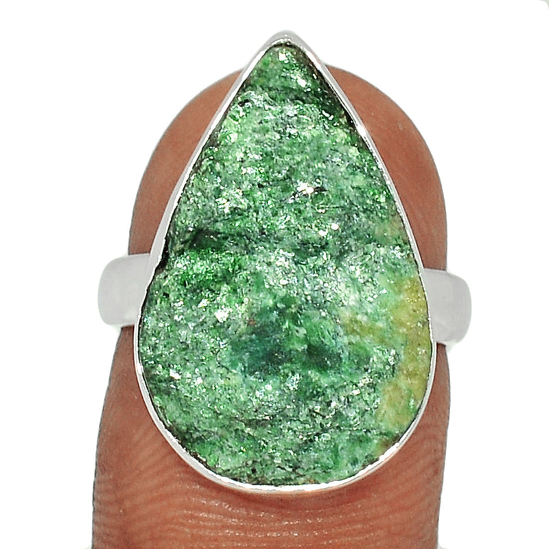 Fuchsite Green Muscovite Ring - FUKR6