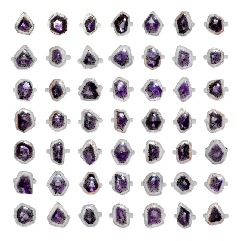 500 Grams Mix Lot - Super Amethyst 23 Ring - GALCR2