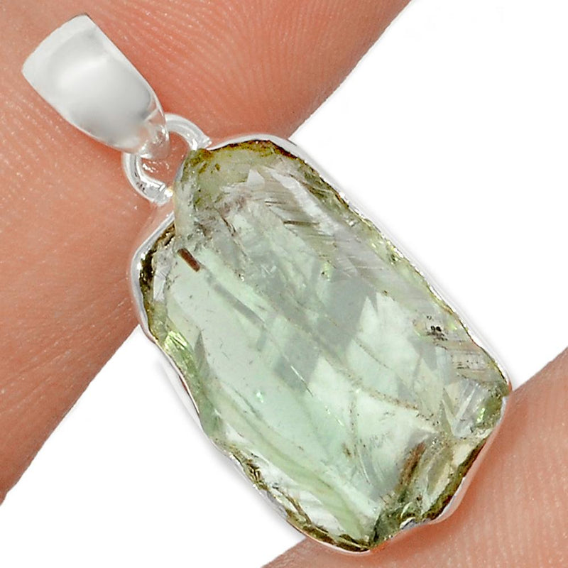 1.2" Green Amethyst Rough Pendants - GARP261