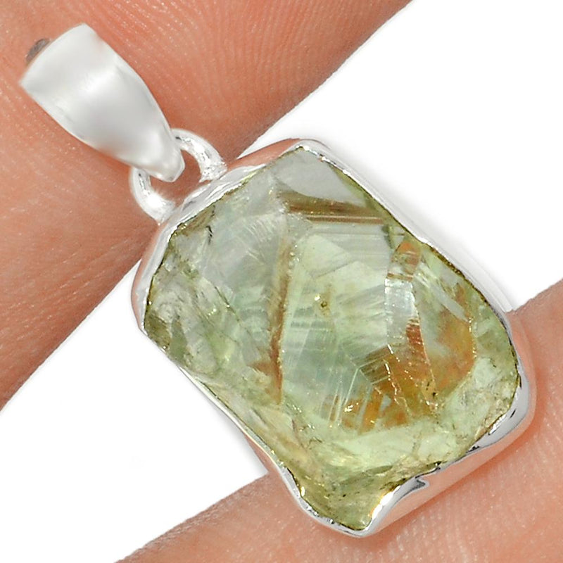 1.1" Green Amethyst Rough Pendants - GARP272