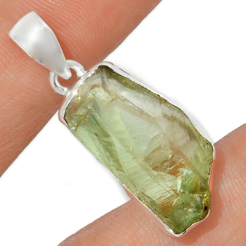 1.3" Green Amethyst Rough Pendants - GARP273