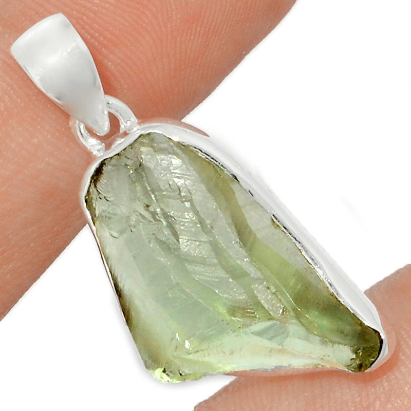 1.3" Green Amethyst Rough Pendants - GARP280