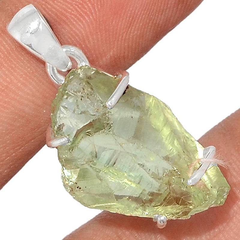 1.2" Claw - Green Amethyst Rough Pendants - GARP294