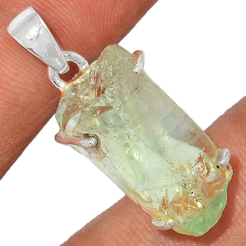 1.2" Claw - Green Amethyst Rough Pendants - GARP300
