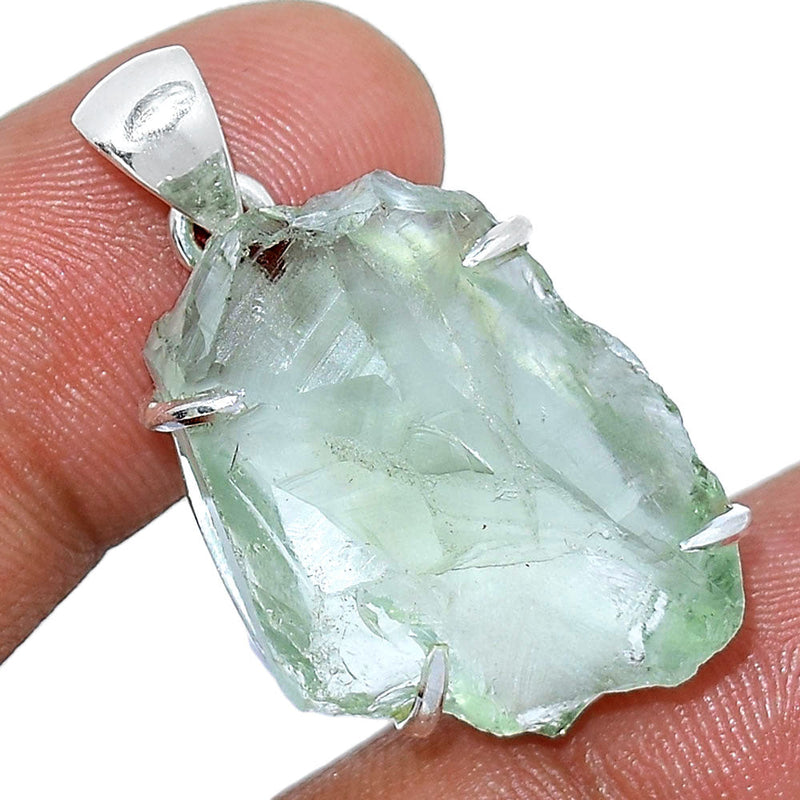 1.2" Claw - Green Amethyst Rough Pendants - GARP314