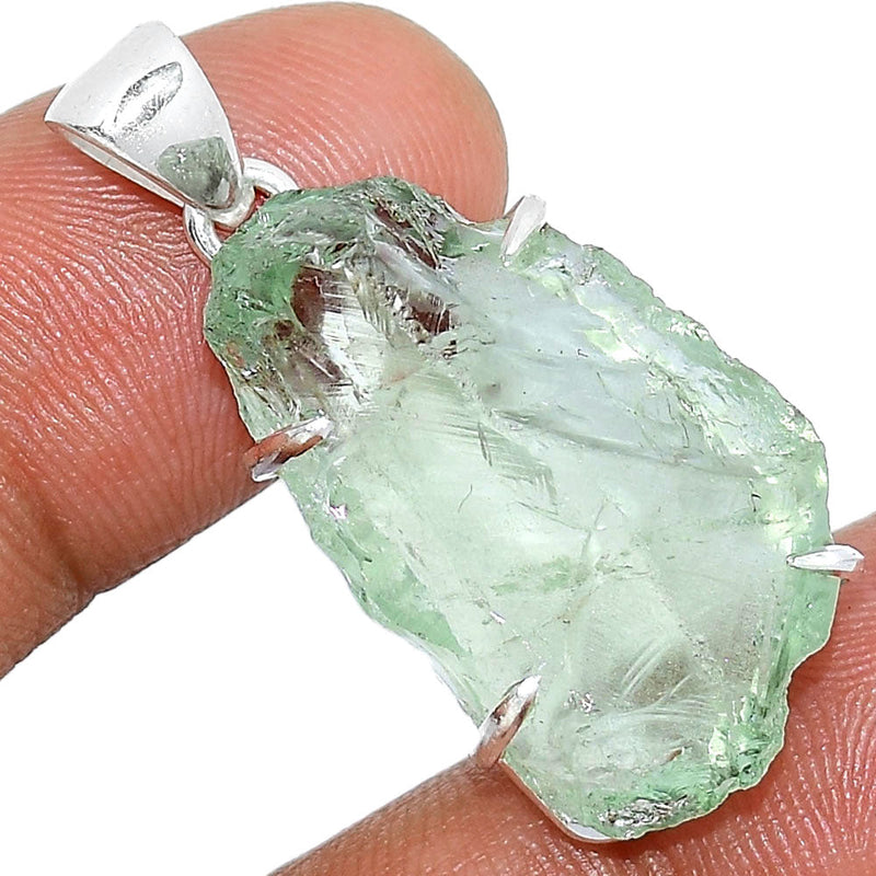 1.3" Claw - Green Amethyst Rough Pendants - GARP315