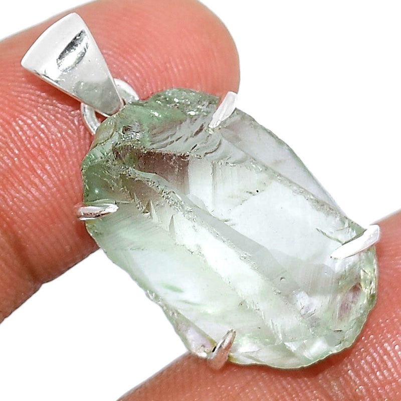 1.1" Claw - Green Amethyst Rough Pendants - GARP316