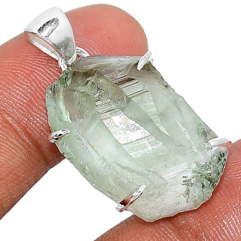 1.2" Claw - Green Amethyst Rough Pendants - GARP317