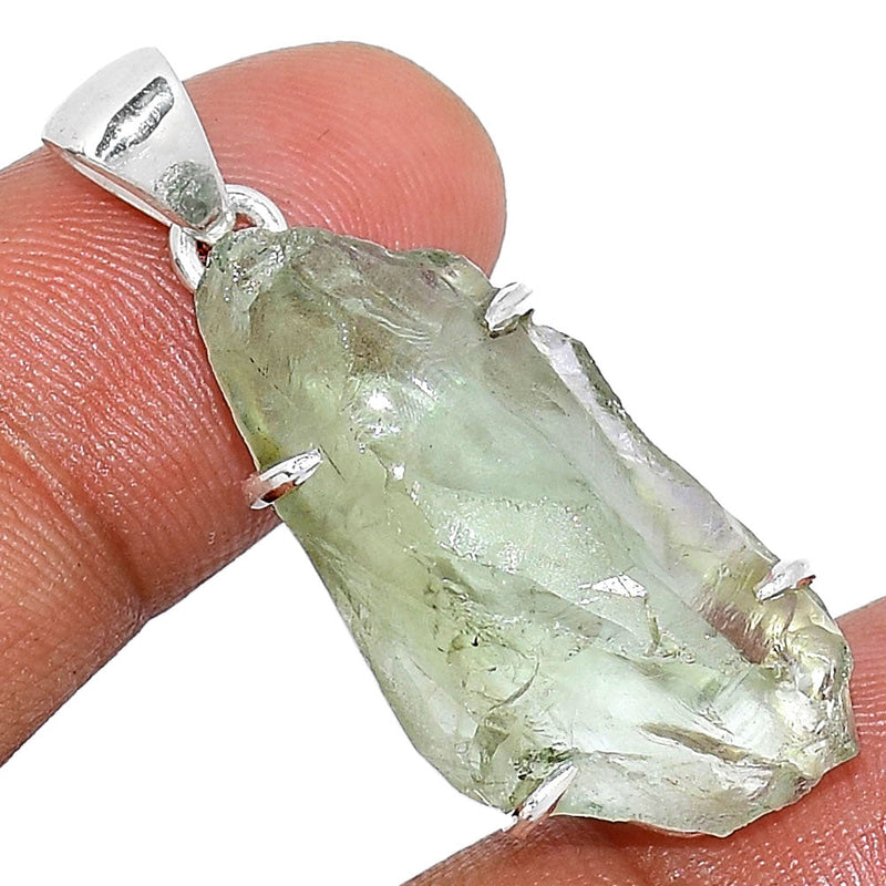 1.3" Claw - Green Amethyst Rough Pendants - GARP318