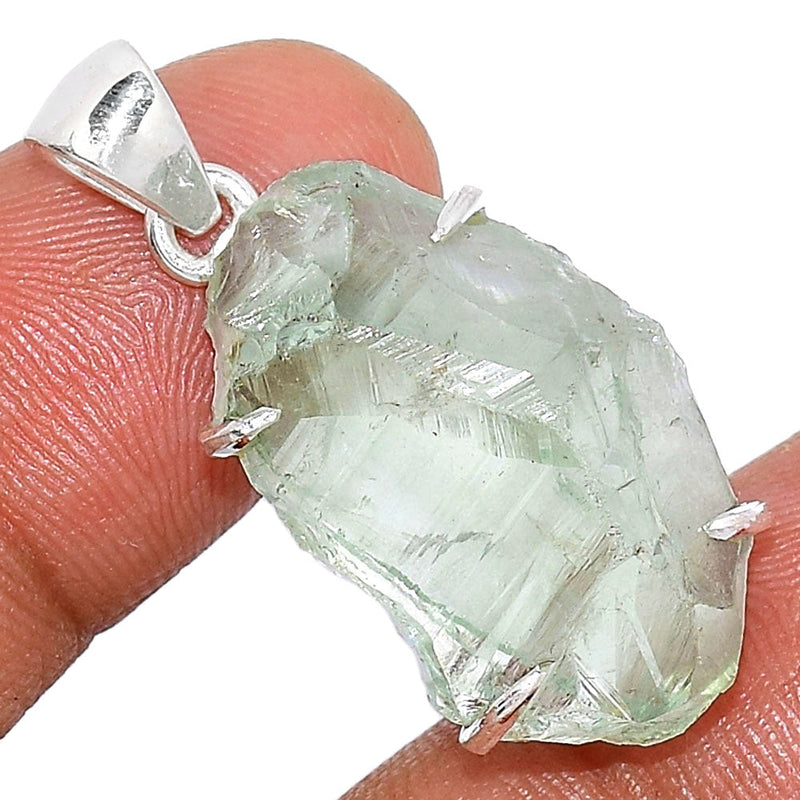 1.2" Claw - Green Amethyst Rough Pendants - GARP320