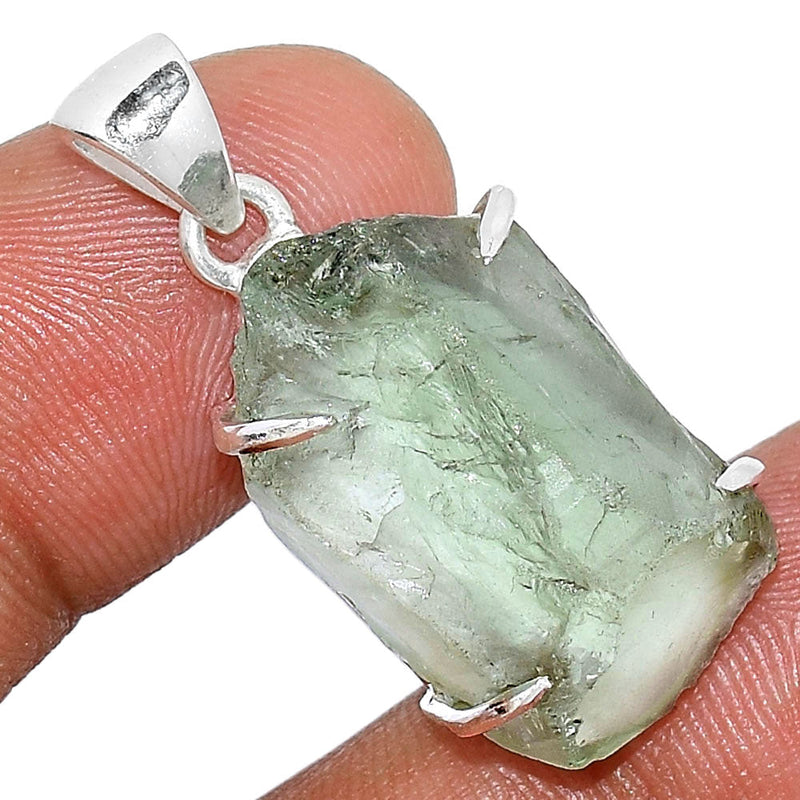 1.2" Claw - Green Amethyst Rough Pendants - GARP321