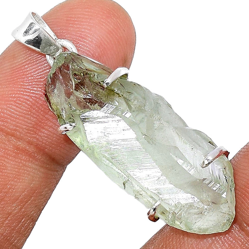 1.5" Claw - Green Amethyst Rough Pendants - GARP324