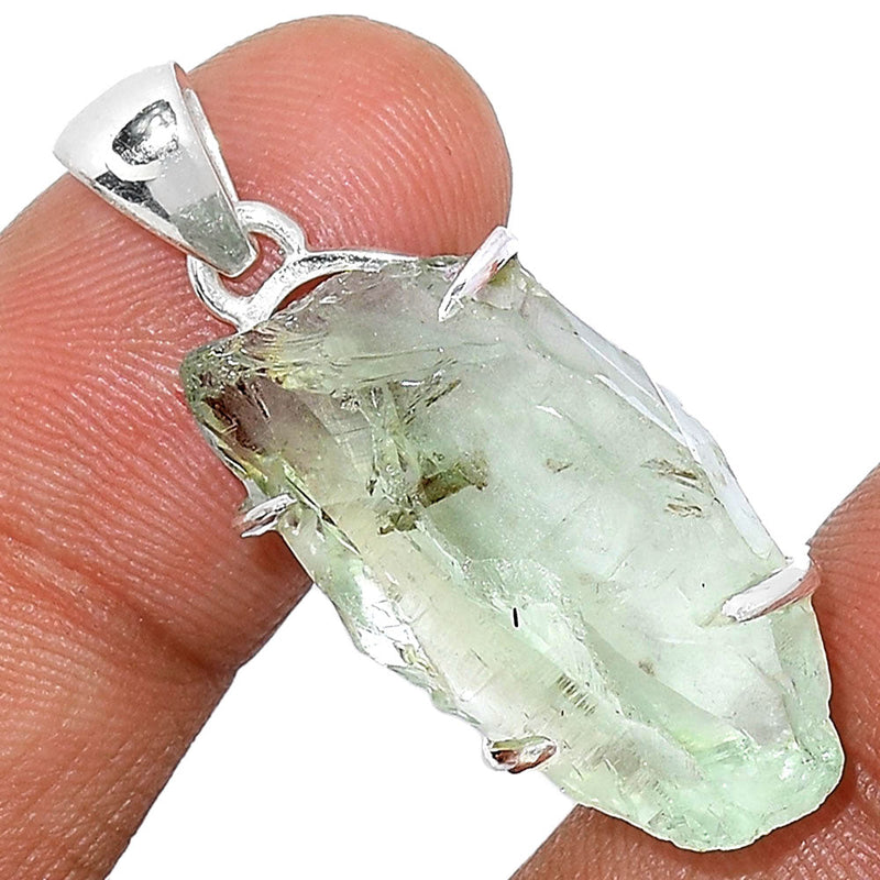 1.3" Claw - Green Amethyst Rough Pendants - GARP325