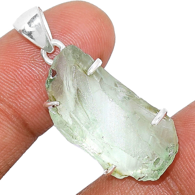 1.2" Claw - Green Amethyst Rough Pendants - GARP328